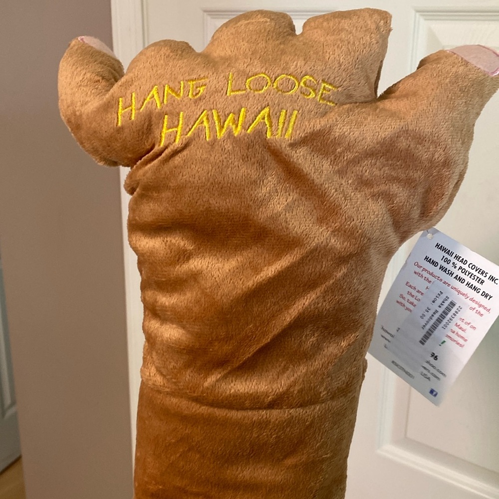 NWT Hang Loose golf club head cover.
